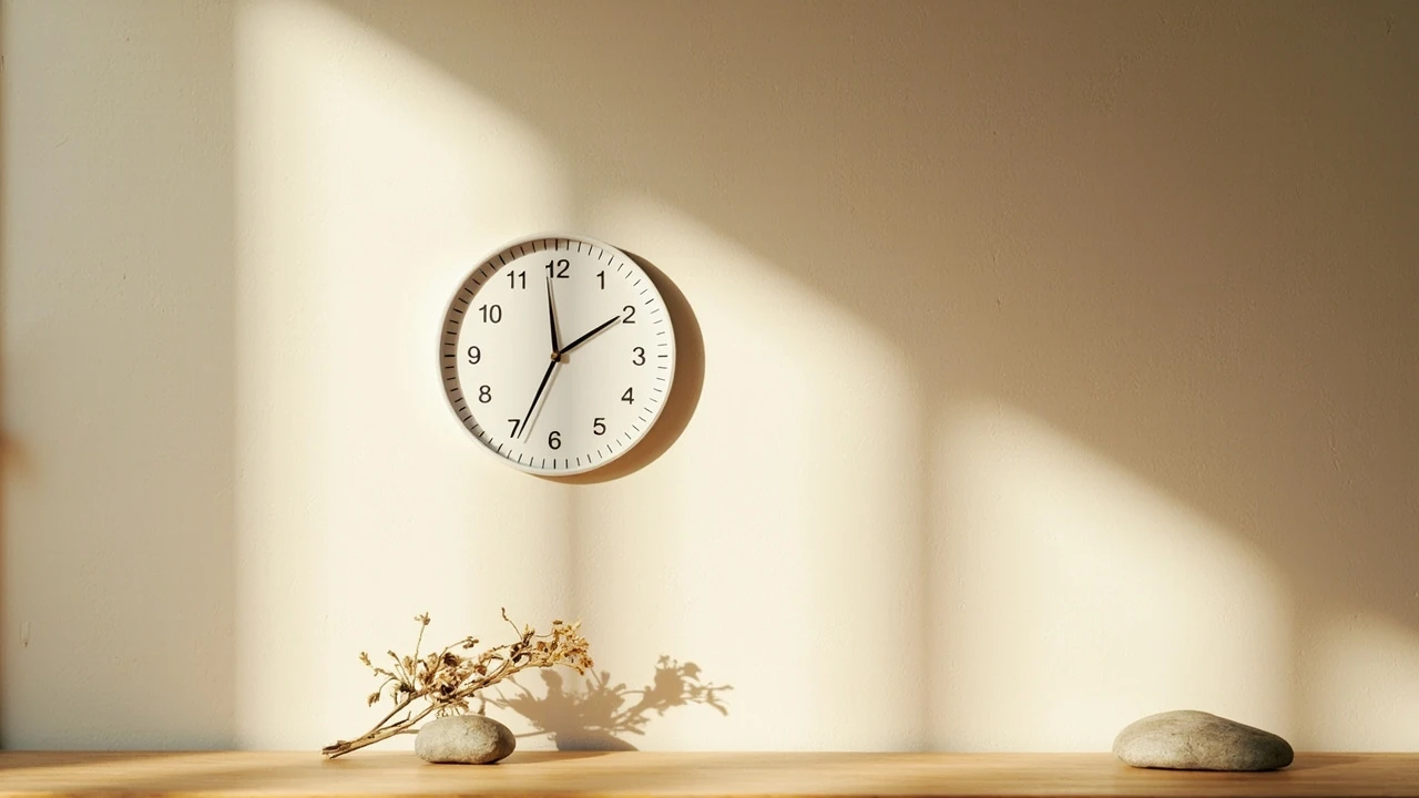 Zegar wskazujący godzinę 6:06 jako symbol liczby 606